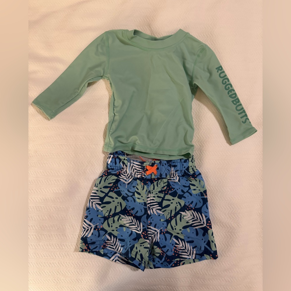 Kids Swim Set - Green and Blue